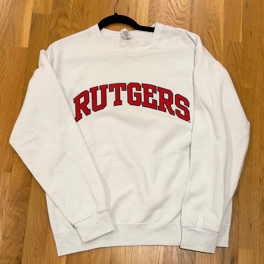 White Rutgers woman crewneck size m